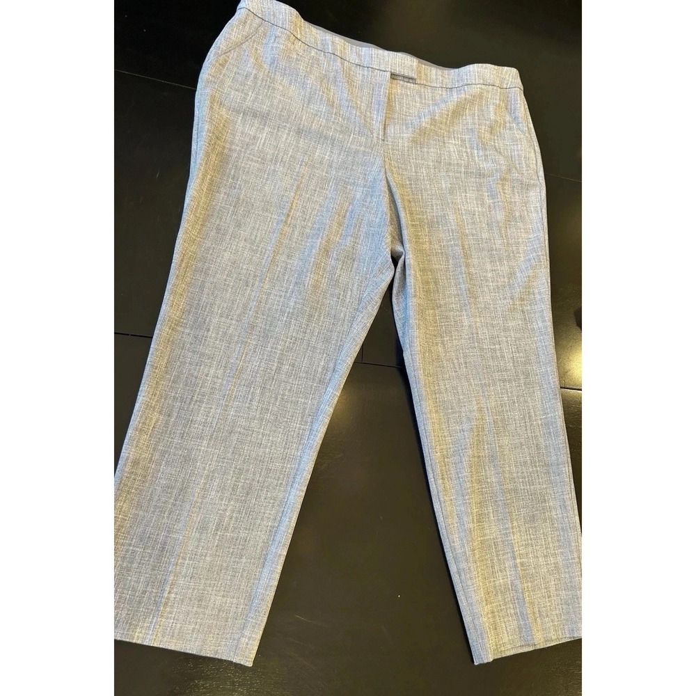New Investments Womens Pants 24 5th Ave Secret Support Straight 30" Inseam Gray